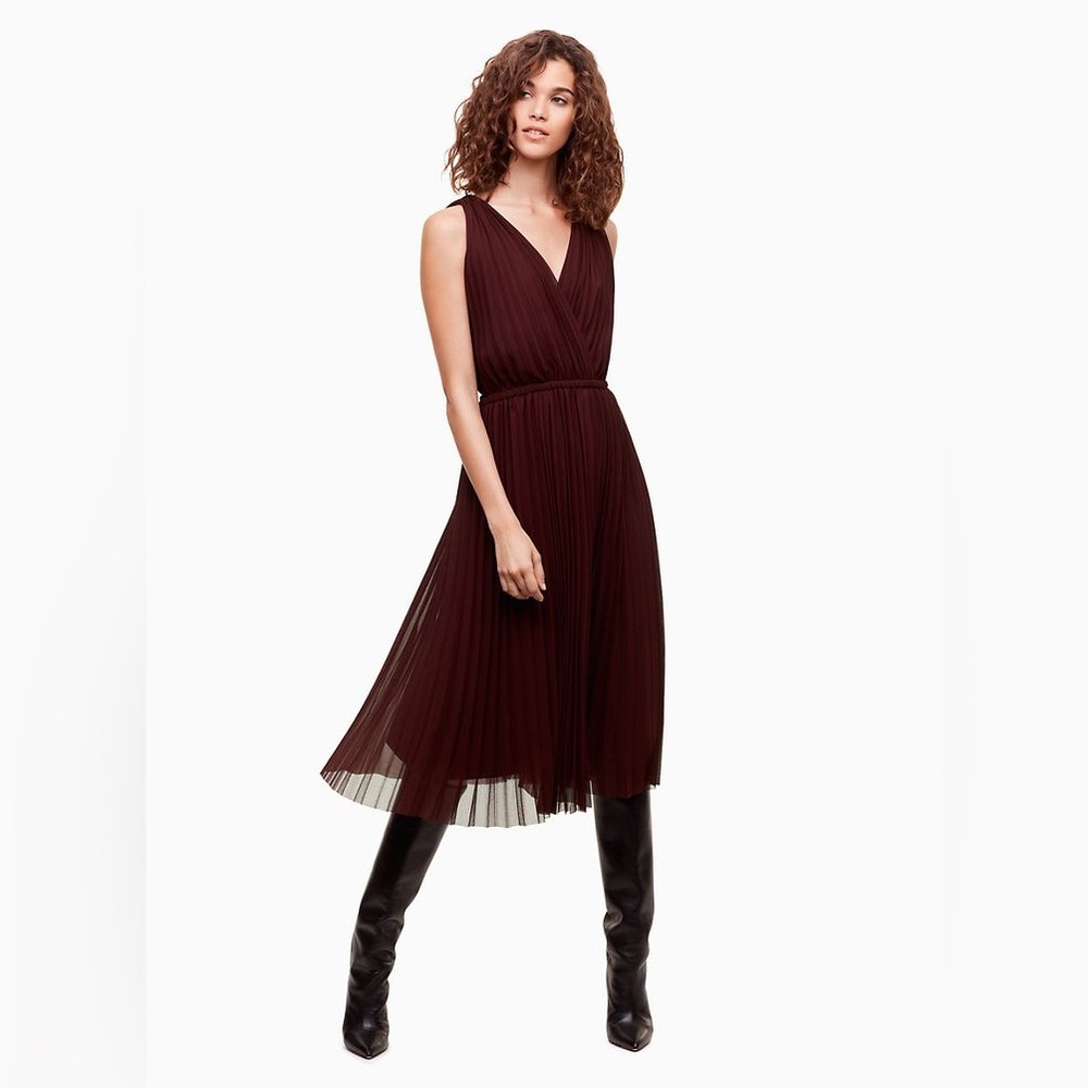 Wilfred Pleated Midi Karel Dress S Black
